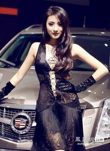 高利虹做车模的照片,光影交织下的优雅瞬间